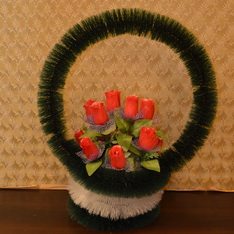 Корзины, цветы